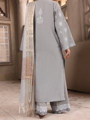 Grey Cambric 3 Piece Unstitched - ALP-3PS-1636