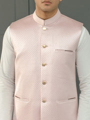 Light Pink Blended Waistcoat - AL-WC-509
