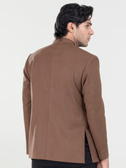 Brown Blended Prince Coat - AL-PCS-049