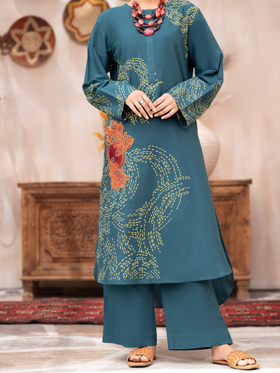 Green Cambric 2 Piece Stitched - ALP-2PS-LKS-1709