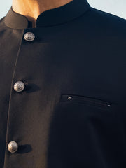 Black Blended Waistcoat - AL-WC-482