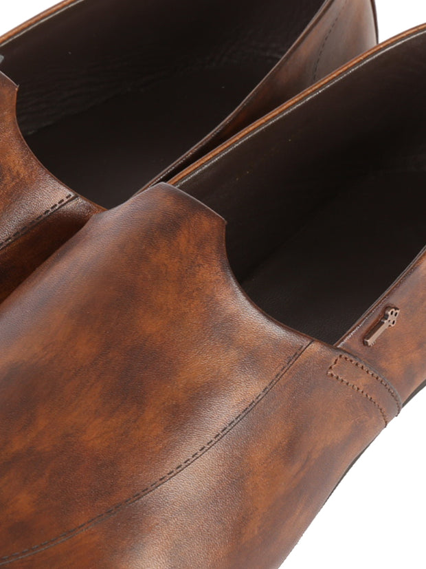 Brown Leather Slip-On - AL-MSHO-003-20