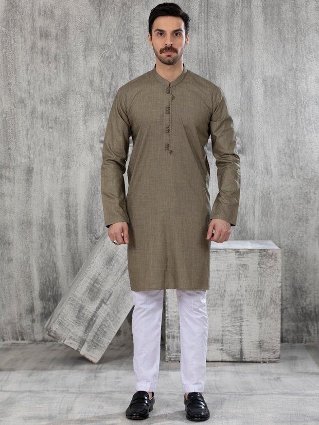 Men's Green Mirror Work Kurta Pajama – Ethnic India