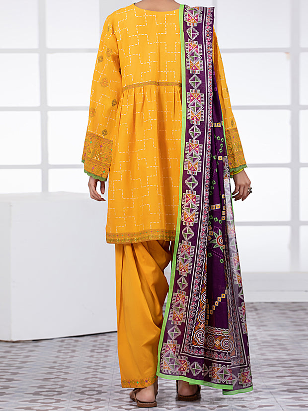 Yellow Lawn 3 Piece Unstitched - ALP-3PS-1492