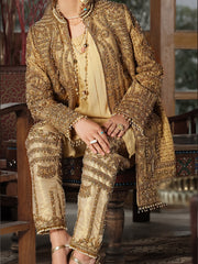 Golden Jamawar 2 Piece Formal Suit - LS-242