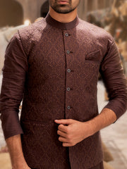 Brown Cotton Waistcoat - WC-262A