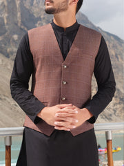 Brown Blended Waistcoat - WC-281