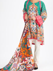 Green Lawn 3 Piece Stitched - ALP-3PS-798