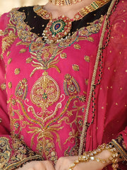 Pink Organza 3 Piece Formal Suit - LS-267