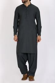 Green Cotton Kameez Shalwar - AL-KS-2351