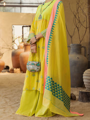 Lime Green Lawn 3 Piece Stitched - ALP-3PS-1580