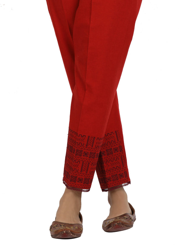 Red Women Trouser - AL-T-501